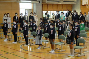 写真：入学式の様子