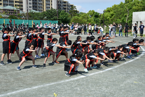 写真：ソーラン節の様子