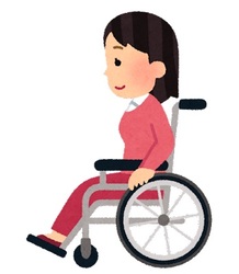 Illustration of a wheelchair
