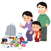 Illustration of disaster supply kit