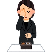 Illustration of a person at a Funeral Home