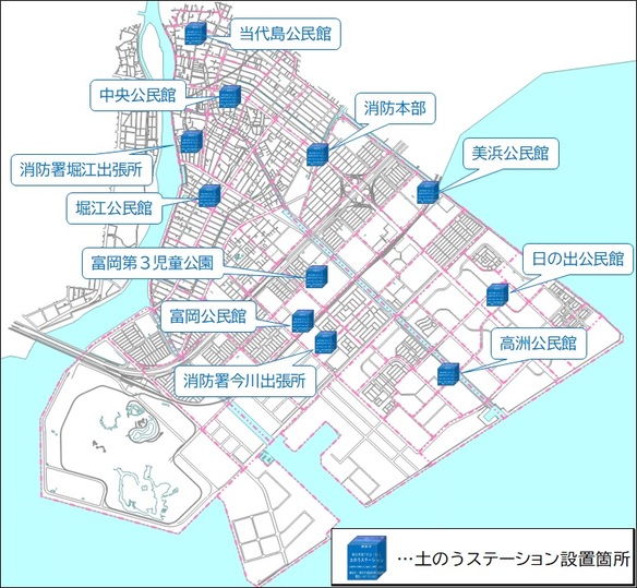 画像：市内の設置箇所一覧