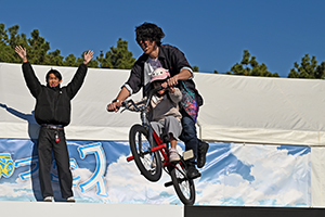 写真：BMXショーの様子